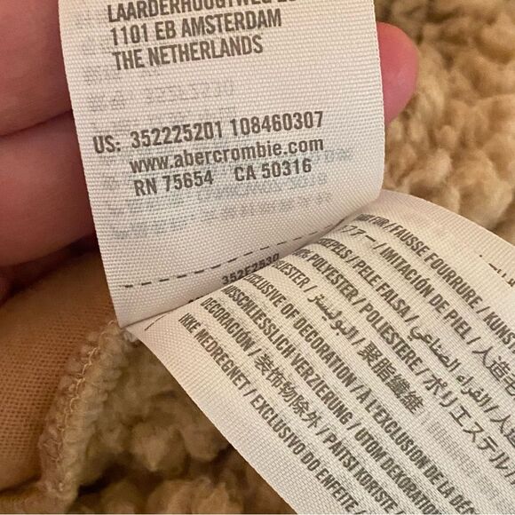 Hollister Half Zip Sherpa Pullover Women's Size XS Oversized with Pockets - Picture 7 of 8